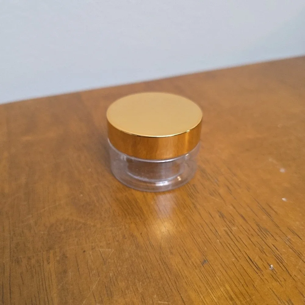 99 Satinior Plastc Jars Clear With Gold Lid 1oz Lot Lotions‎ Balms Soaps